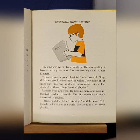 Vintage Time Machine Series-LEONARD EQUALS EINSTEIN,Gene Darby, 1967 HC - Picture 4 of 6